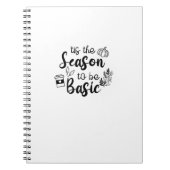 Funny Tis The Season To Basic Fall Pumpkin Spice Notizblock (Vorderseite)