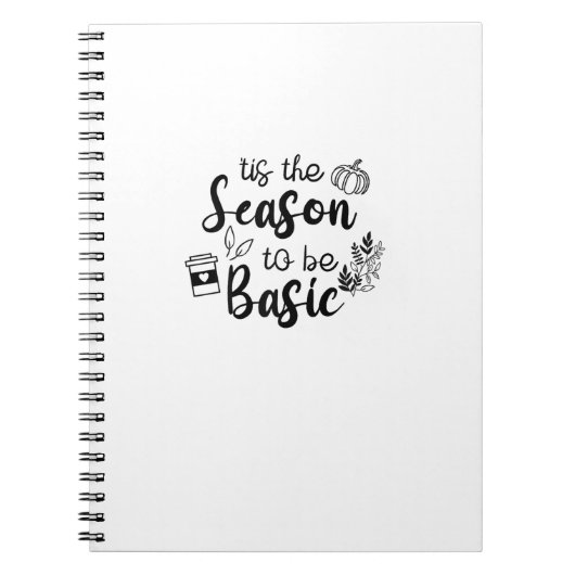 Funny Tis The Season To Basic Fall Pumpkin Spice Notizblock (Vorderseite)