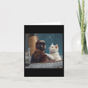 Funny Titanic Movie Cat Meme Rms Kreuzfahrtschiff  Karte
