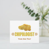Funny Title for a Potato Chips Lover Postkarte (Stehend Vorderseite)