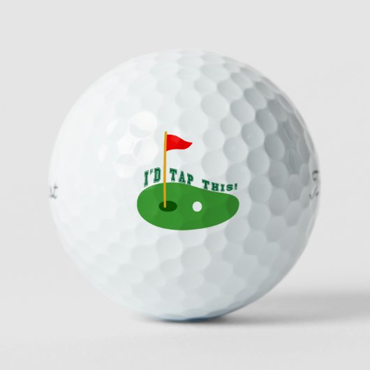 Funny Titleist Golf Balls - 'I d Stich This' Pun Golfball (Vorderseite)