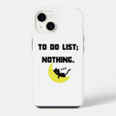 Funny 'TO DO LIST: NOTHING.' Quote iPhone  Case  Hülle (Rückseite)