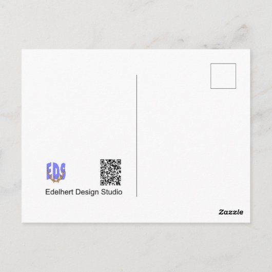 Funny Toad Cartoon auf Toadstool HELLO Postcard Postkarte (Rückseite)