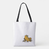 Funny TOAD Cartoon Cust. White Tote Bag Tasche (Rückseite)