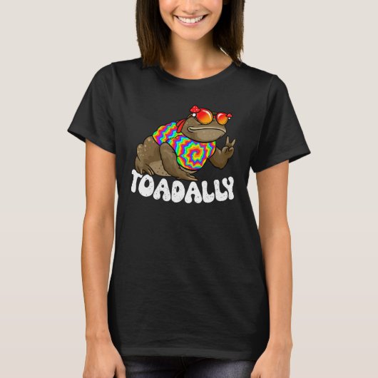 Funny Toad, Kids Toad, Hippie Toad, Frog, Amphibia T-Shirt (Vorderseite)