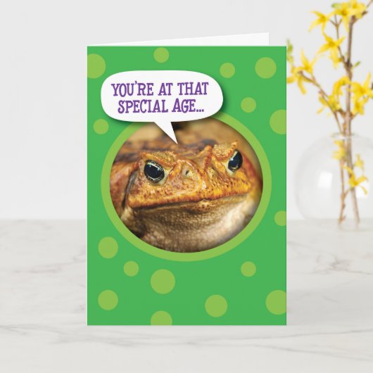 Funny Toadal Phantastisch Geburtstag Gruß Karte (Gelbe Blume)
