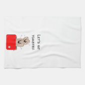 Funny Toast Design Geschirrtuch (Horizontal)