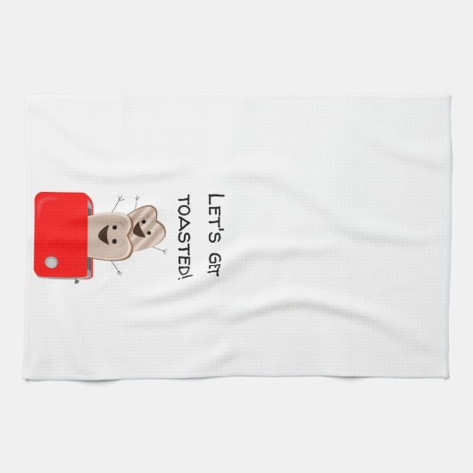 Funny Toast Design Geschirrtuch (Horizontal)