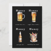 Funny Toast the Couple Wedding Shower Einladung (Rückseite)