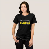 Funny Today's Word Flatus Typografie Tri-Blend Shirt (Vorderseite voll)