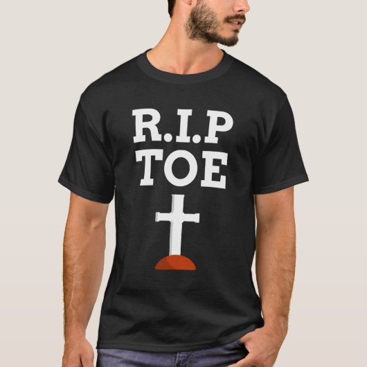 Funny Toe Amputee Rip Toe T-Shirt (Vorderseite)