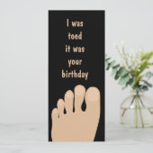 Funny Toed Birthday Feet (Stehend Vorderseite)