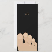 Funny Toed Birthday Feet (Rückseite)