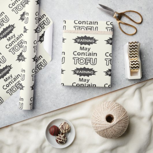 Funny Tofu thematisches Wrapping Paper Geschenkpapier (Kunsthandwerk)