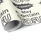 Funny Tofu thematisches Wrapping Paper Geschenkpapier (Rolleneckpunkt)