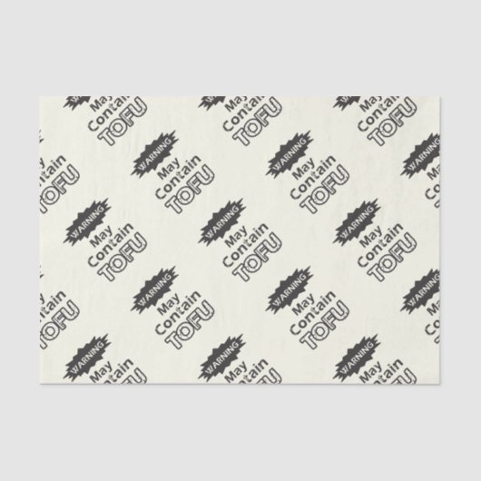 Funny Tofu Themenpapier Seidenpapier (Vorderseite)