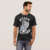 Funny Toilet Astronaut T-Shirt (Vorne ganz)