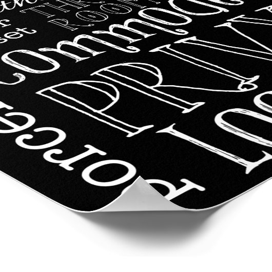 Funny Toilet Bad Sign Poster Printwerbung (Ecke)