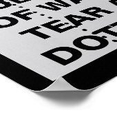 Funny Toilet Paper Badezimmer Poster (Ecke)