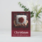 Funny Toilet Paper Geschenk Covid Weihnachten Postkarte (Stehend Vorderseite)