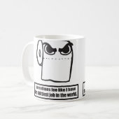 Funny Toilet Paper Meme - der schlechteste Job in  Kaffeetasse (Vorderseite Links)