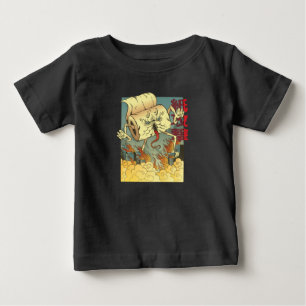 Funny Toilet Paper Monster japanischer Stil Baby T-shirt