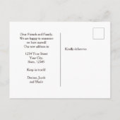 Funny Toilet Paper Wir haben neue Zuhause Budget v Postkarte (Rückseite)