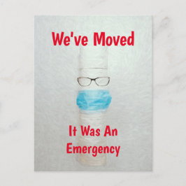 Funny Toilet Paper Wir haben neue Zuhause Budget v Postkarte