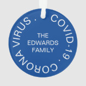 Funny Toilet Roll Snowman 2020 Weihnachtsbaum Ornament (Rückseite)