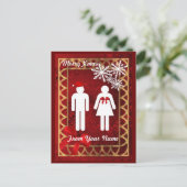 Funny toilet sign Weihnachten (Stehend Vorderseite)