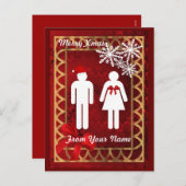 Funny toilet sign Weihnachten (Vorne/Hinten)