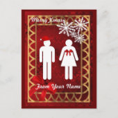 Funny toilet sign Weihnachten (Vorderseite)