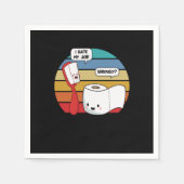 Funny Toiletries Toothbrush And Tissue Puns Gift I Serviette (Vorderseite)