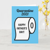 Funny Toilettenpapier Rolle Quarantäne Vatertag Karte (Gelbe Blume)