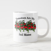 Funny Tomaten sind meine Bodenmatten Jumbo-Tasse (Rechts)