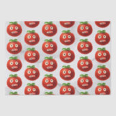 Funny Tomato Pattern - Cartoon Gemüsesektor Seidenpapier (Vorderseite)