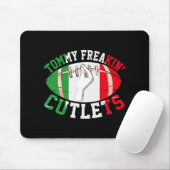 Funny Tommy Freakin' Cutlets New Jersey Italy Flag Mousepad (Mit Mouse)