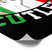 Funny Tommy Freakin' Cutlets New Jersey Italy Flag Poster (Ecke)