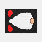 Funny Tomte Swedish Gnome Beard Christmas Yule Nis Fleecedecke (Vorderseite (Horizontal))