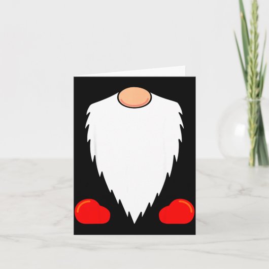 Funny Tomte Swedish Gnome Beard Christmas Yule Nis Karte (Vorderseite)