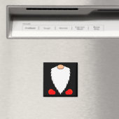 Funny Tomte Swedish Gnome Beard Christmas Yule Nis Magnet (In Situ (Geschirrspüler))