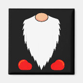 Funny Tomte Swedish Gnome Beard Christmas Yule Nis Magnet (Vorne)