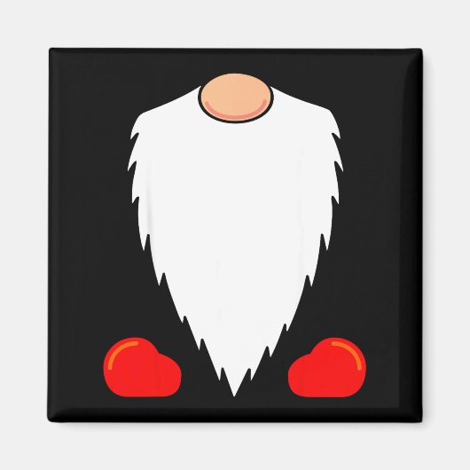 Funny Tomte Swedish Gnome Beard Christmas Yule Nis Magnet (Vorne)
