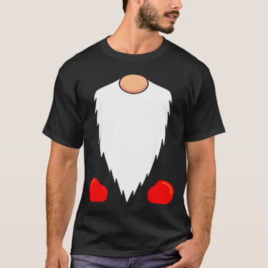 Funny Tomte Swedish Gnome Beard Christmas Yule Nis T-Shirt (Vorderseite)