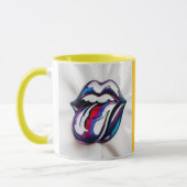 Funny Tongue Out Lips Mug Design Tasse (Links)
