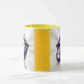 Funny Tongue Out Lips Mug Design Tasse (Zentrum)