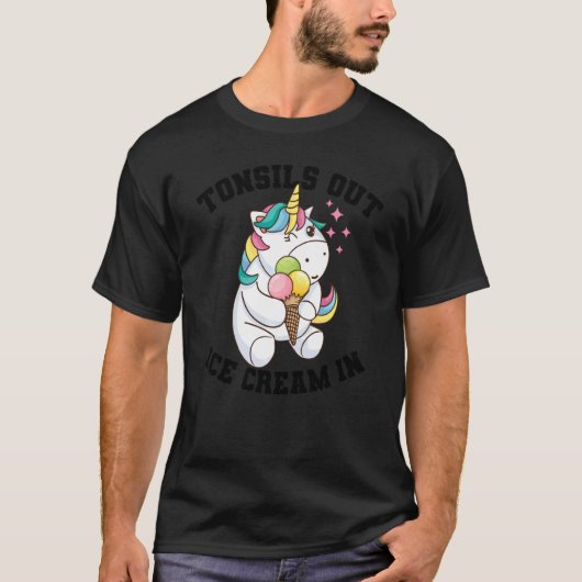 Funny Tonsil Operation für Tonsillectomy Unicorn G T-Shirt (Vorderseite)