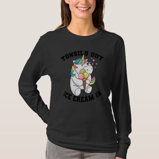 Funny Tonsil Operation für Tonsillectomy Unicorn G T-Shirt (Vorderseite)