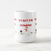 Funny too hot for Snowmen Kaffeetasse (Mittel)
