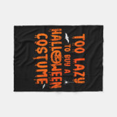 Funny Too Lazy To Buy A Halloween Costume Party Fleecedecke (Vorderseite (Horizontal))